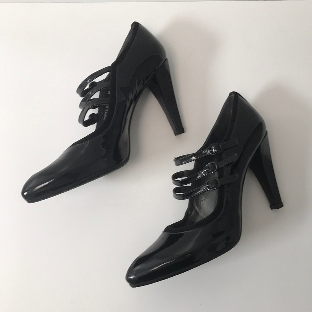 STUART WEITZMAN 3-Strap NEW Mary Jane Patent Pumps